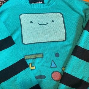 Adventure Time BMO Official Sweater XL XXL for Women Knitted